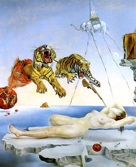 Dali tigre et femme